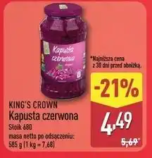 ALDI King's Crown Kapusta Czerwona oferta