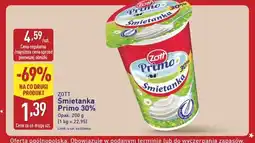 ALDI Zott Śmietana Primo 30% oferta