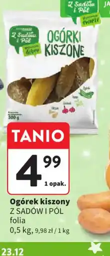 Intermarche Z SADOW I POL Ogórek kiszony oferta