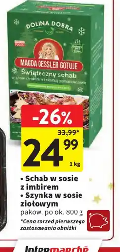 Intermarche Dolina Dobra Swiąteczny schab oferta