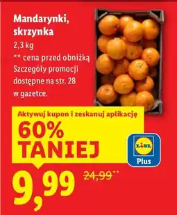 Lidl Mandarynki, skrzynka 2,3 kg Lidl oferta