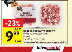 Intermarche Boczek surowy wędzony oferta
