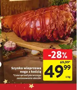 Intermarche Szynka wieprzowa noga z kością oferta