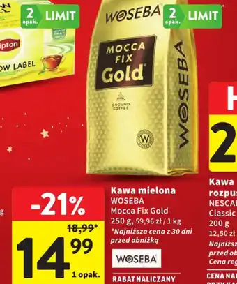 Intermarche Kawa mielona Woseba Mocca Fix Gold oferta