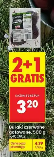 Biedronka Buraki czerwone gotowane, 500 g oferta