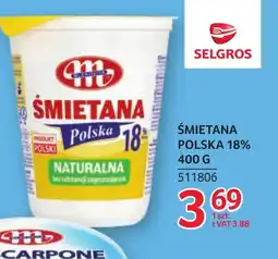 Selgros Śmietana Mlekovita oferta
