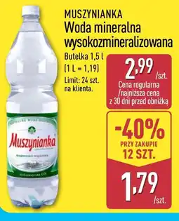 ALDI Woda mineralna Muszynianka oferta