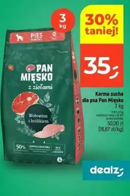Dealz Karma sucha dla psa Pan Mięsko oferta