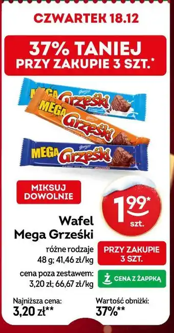 Żabka Wafel Mega Grześki oferta