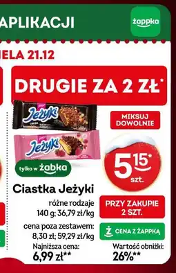 Żabka Ciastka Jeżyki oferta