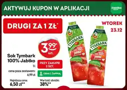 Żabka Sok Tymbark 100% Jabłko 1l oferta