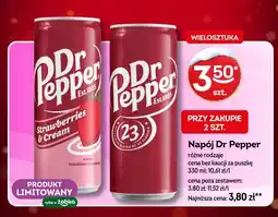 Żabka Napój Dr Pepper (Strawberries & Cream, 23 Flavors) oferta