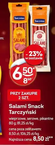 Żabka Salami Snack Tarczyński oferta