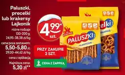 Żabka Paluszki, precelki lub krakersy Lajkonik oferta