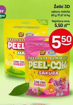 Żabka Żelki 3D sakura, matcha oferta