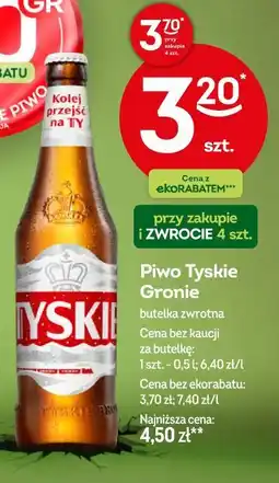 Żabka Piwo Tyskie Gronie oferta
