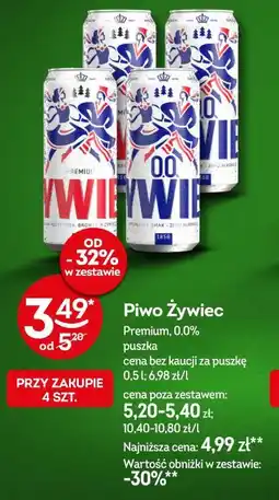 Żabka Piwo Żywiec Premium 0,0% puszka oferta