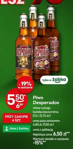 Żabka Piwo Desperados oferta