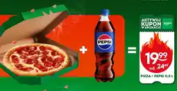 Żabka Pizza + Pepsi 0,5L oferta