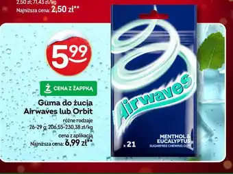 Żabka Guma do żucia Airwaves lub Orbit oferta