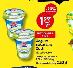 Żabka Jogurt naturalny Zott oferta