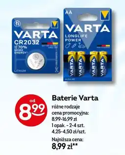 Żabka Baterie Varta (różne rodzaje) oferta