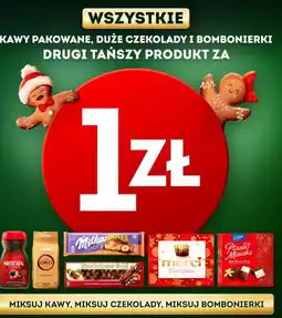 Żabka Wszystkie kawy pakowane, duże czekolady i bombonierki oferta