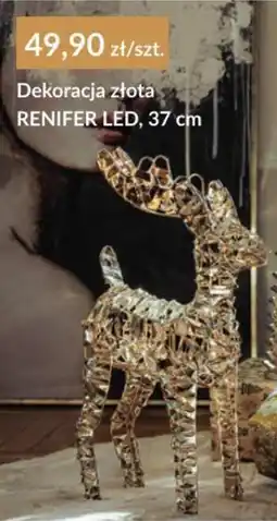 Agata Meble Dekoracja złota RENIFER LED oferta