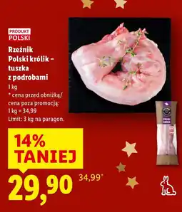Lidl Polski królik - tuszka z podrobami Rzeźnik oferta