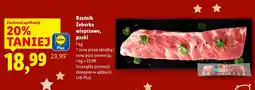 Lidl Żeberka wieprzowe, paski Rzeźnik oferta