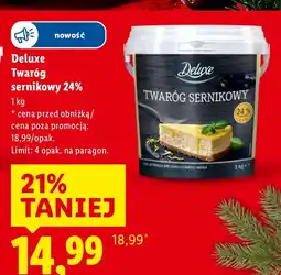 Lidl Twaróg sernikowy 24% 1 kg Deluxe oferta