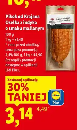 Lidl Osełka z indyka o smaku maślanym 100g Pikok od Krajana oferta