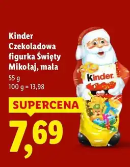 Lidl Czekoladowa figurka Święty Mikołaj, mała Kinder oferta