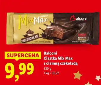 Lidl Ciastka Mix Max z ciemną czekoladą Balconi oferta