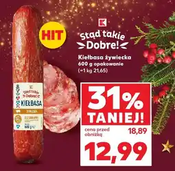 Kaufland Kiełbasa żywiecka K-STĄD TAKIE DOBRE! oferta