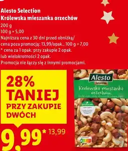 Lidl Królewska mieszanka orzechów Alesto Selection oferta