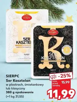 Kaufland Ser kasztelan w plastrach, śmietankowy SIERPC oferta
