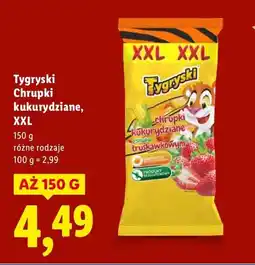 Lidl Chrupki kukurydziane, XXL, różne rodzaje Tygryski oferta