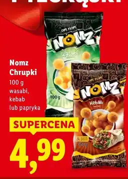 Lidl Chrupki wasabi Nomz oferta