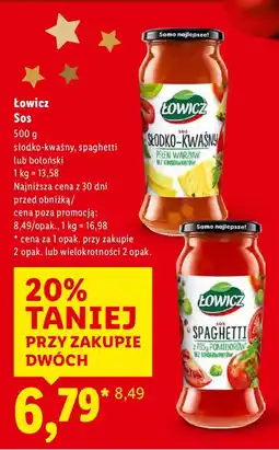Lidl Sos słodko-kwaśny, 500 g Łowicz oferta