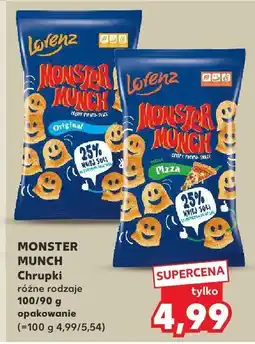 Kaufland Chrupki różne rodzaje Monster Munch oferta