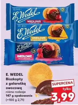 Kaufland Biszkopty z galaretką owocową różne rodzaje E. Wedel oferta