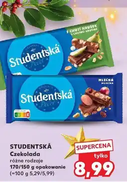 Kaufland Czekolada różne rodzaje Studentská oferta