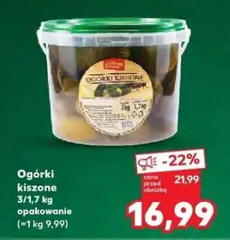 Kaufland Ogórki kiszone 3/1,7kg Kaufland oferta