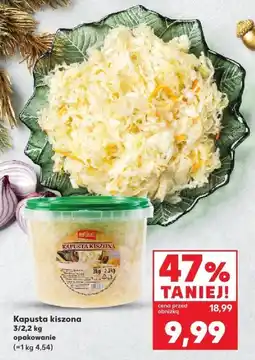 Kaufland Kapusta kiszona 3/2,2kg Kaufland oferta