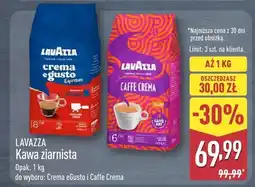 ALDI Kawa ziarnista LAVAZZA Crema e gusto lub Caffe Crema oferta