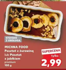 Kaufland Pasztet z żurawiną premium 100 g MICHNA FOOD oferta