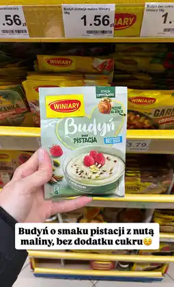 Dino Budyń pistacja malina Winiary oferta