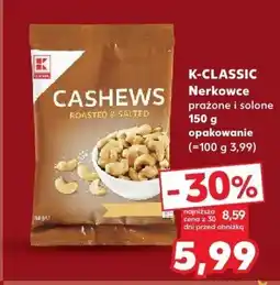 Kaufland Nerkowce prażone solone K-CLASSIC oferta