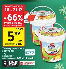 Intermarche Twaróg sernikowy ZOTT PRIMO oferta